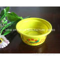 Yellow Yogurt Disposable Plastic Cups For Party 120ml 4.0cm